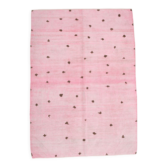 7x10 Dusty Pink Hemp Area Rug, 212x301Cm