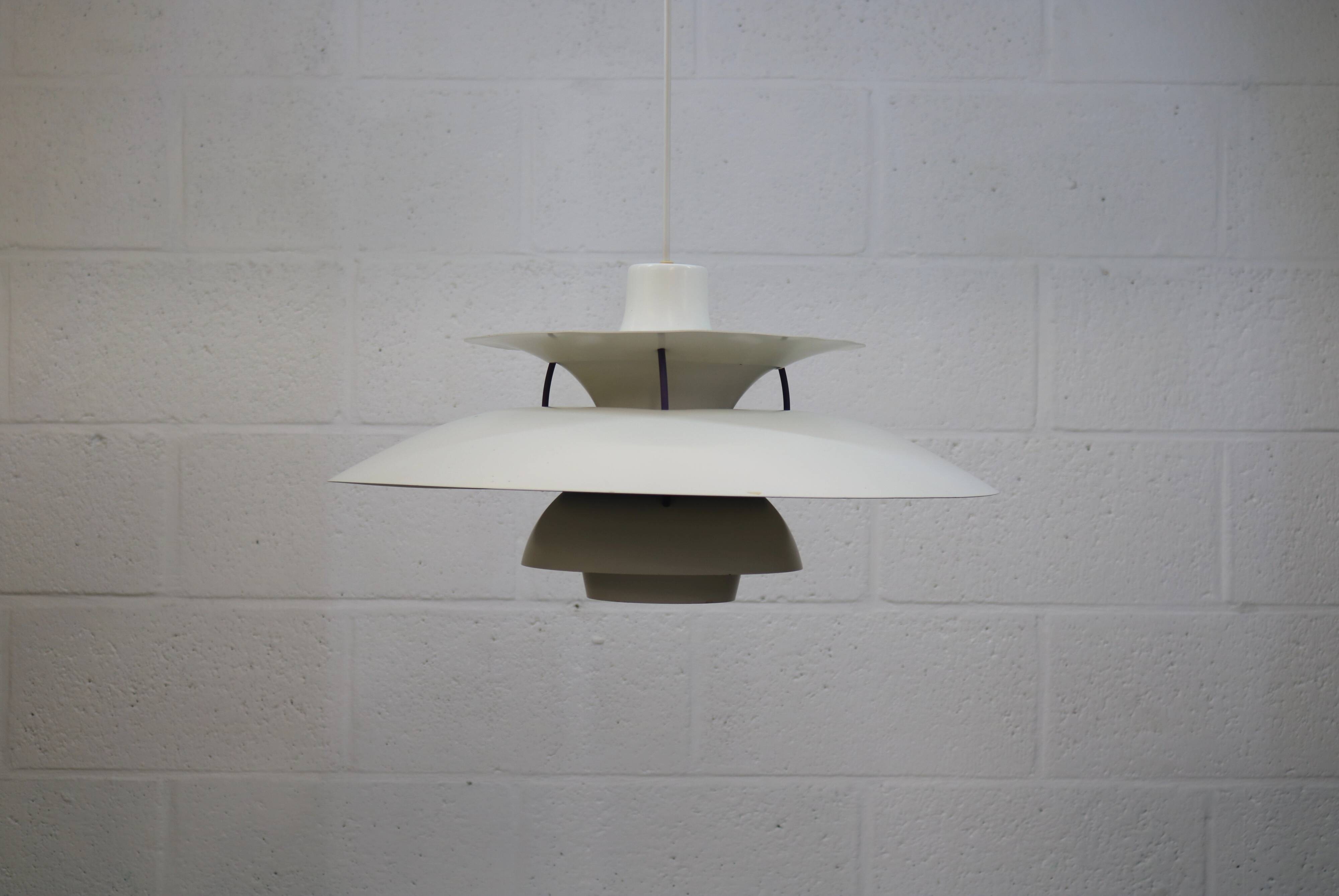 The genuine Danish item - PH5 pendant - original white colour - Louis Poulsen