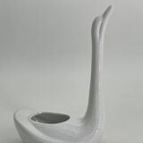 Cache pot en céramique en forme de cygne
