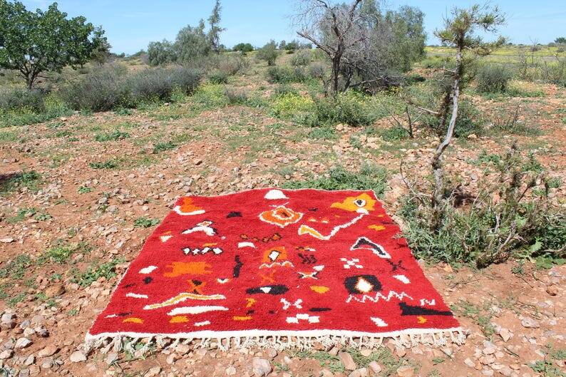 Tapis marocain artisanal 200cmx200cm