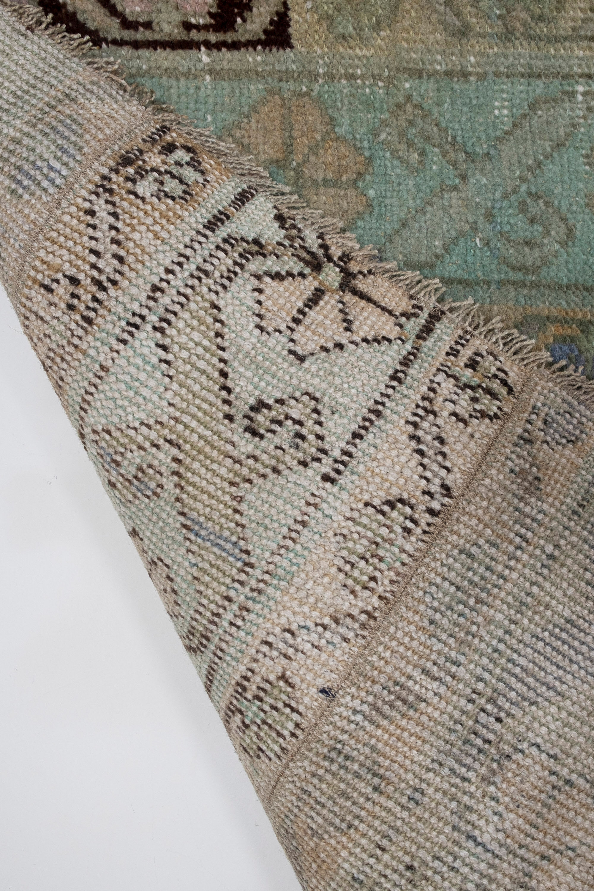 Small Distressed Turkish Runner Rug 79 x 330 cm