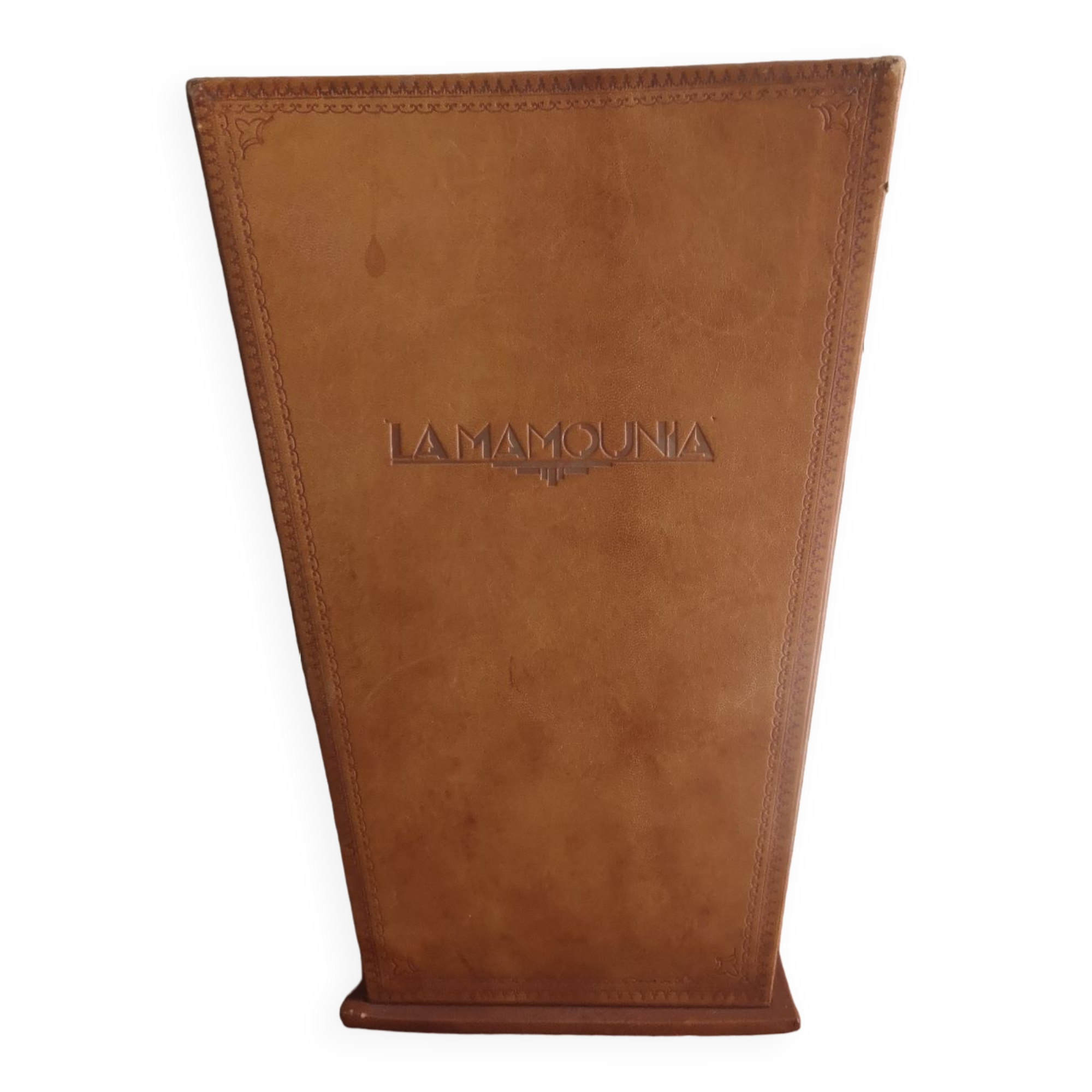 La Mamounia leather plant pot