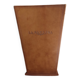 La Mamounia leather plant pot