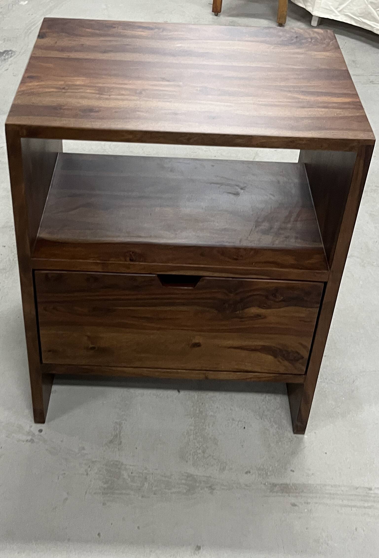 Rosewood vanity unit with one drawer