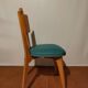 Set of 4 blue skai chairs