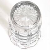 Large chiseled crystal vase from the 60s Height 25.5 cm