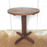 Wooden pedestal table 40s