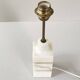 Vintage 1970 lamp in marble & brass