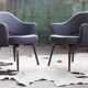 Eero Saarinen Knoll armchair upholstered in grey wool from the middle of the century
