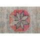 Vintage Turkish Hand-Knotted Wool Cotton Pink Runner Rug 105x228