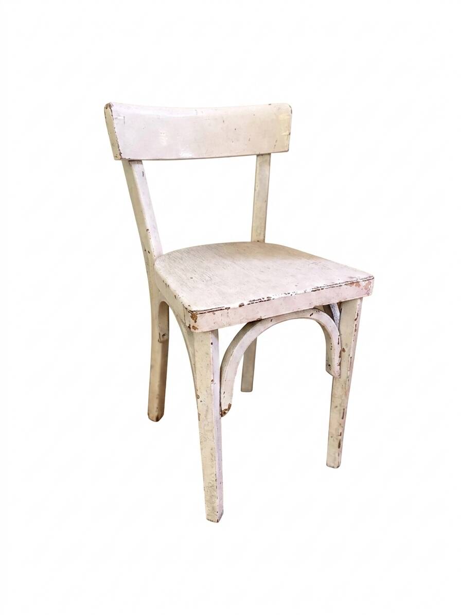 Antique wooden bistro chair for children
