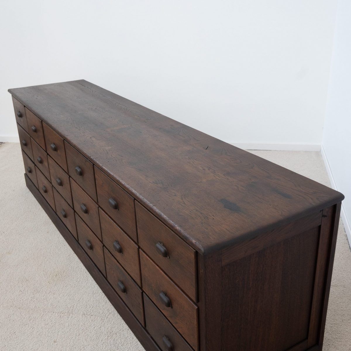 Oak drawer unit — early 20th century