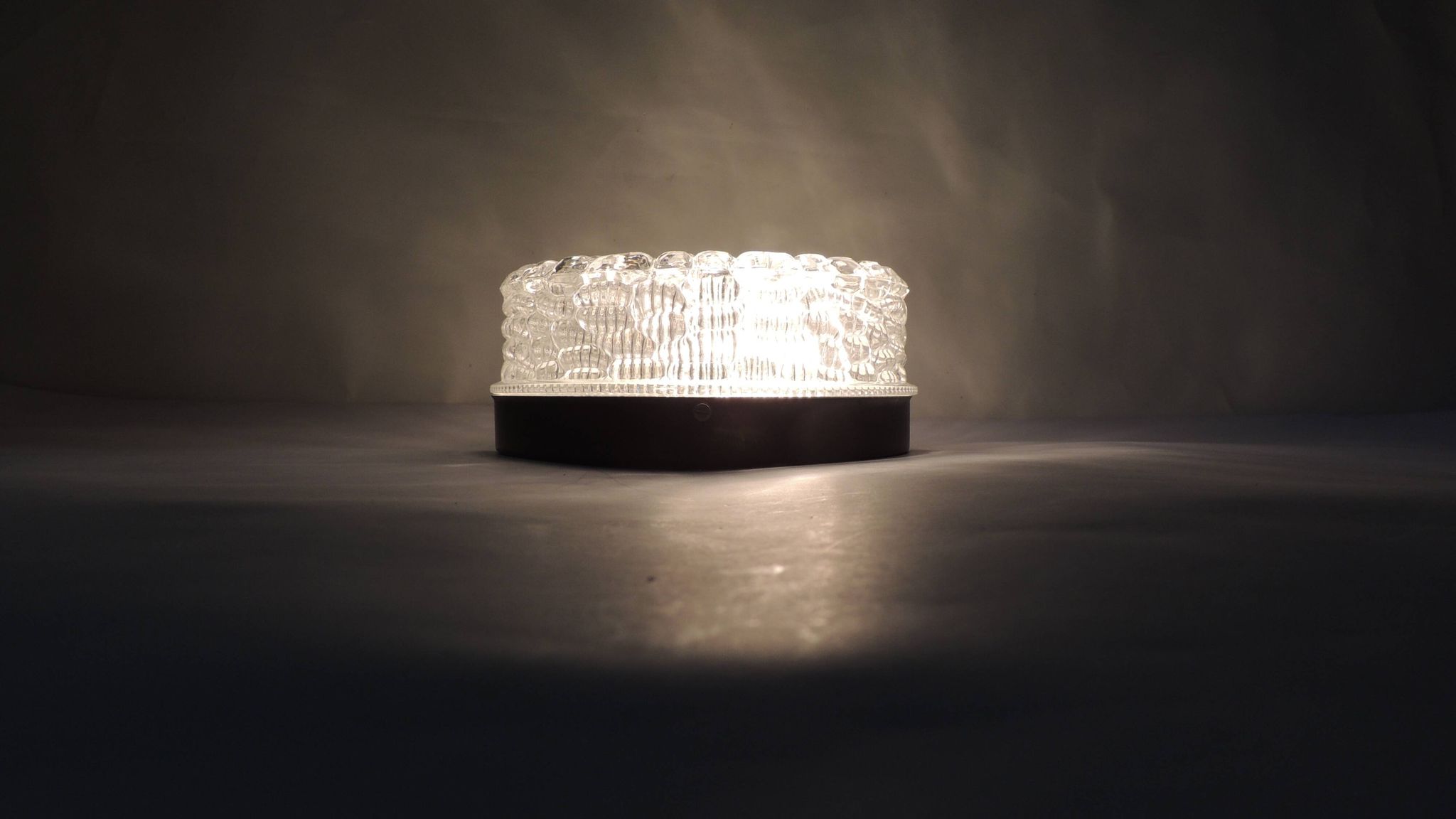 Vintage RZB ceiling light with bubble glass from the 1970s – Industrial wall light