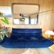 Togo 3-seater sofa in midnight blue velvet