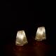 Pair of glass desk lamps by J.T. Kalmar