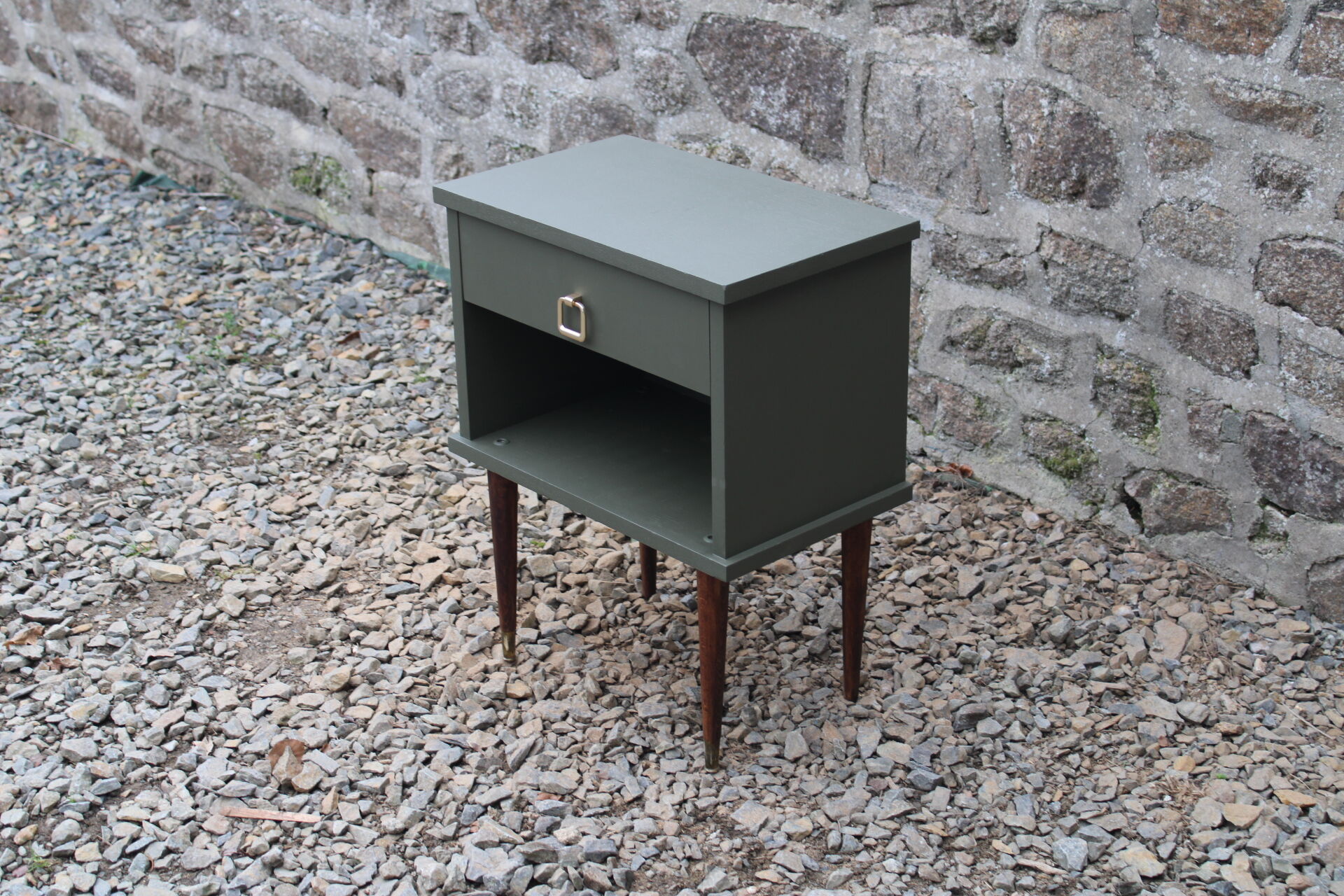 Vintage Scandinavian style bedside table