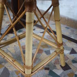 Vintage rattan stool