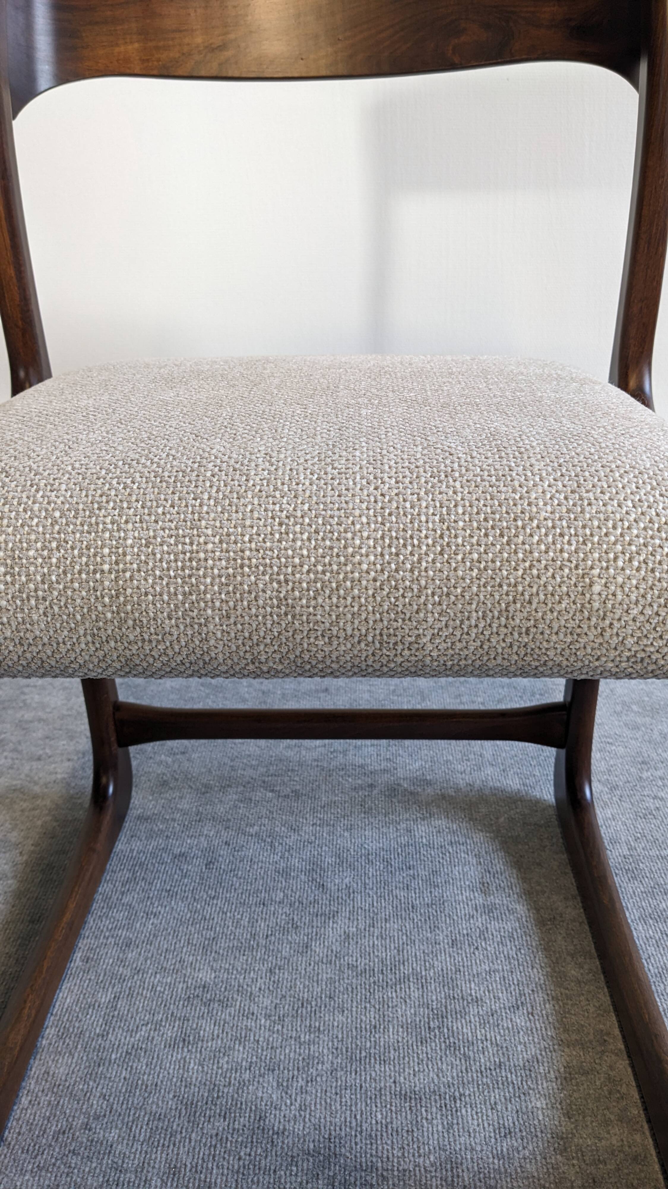 Series of 6 Baumann sled chairs from the 60s/70s