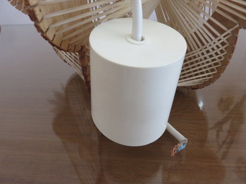 Scandinavian suspension wire and wood 60s 70s