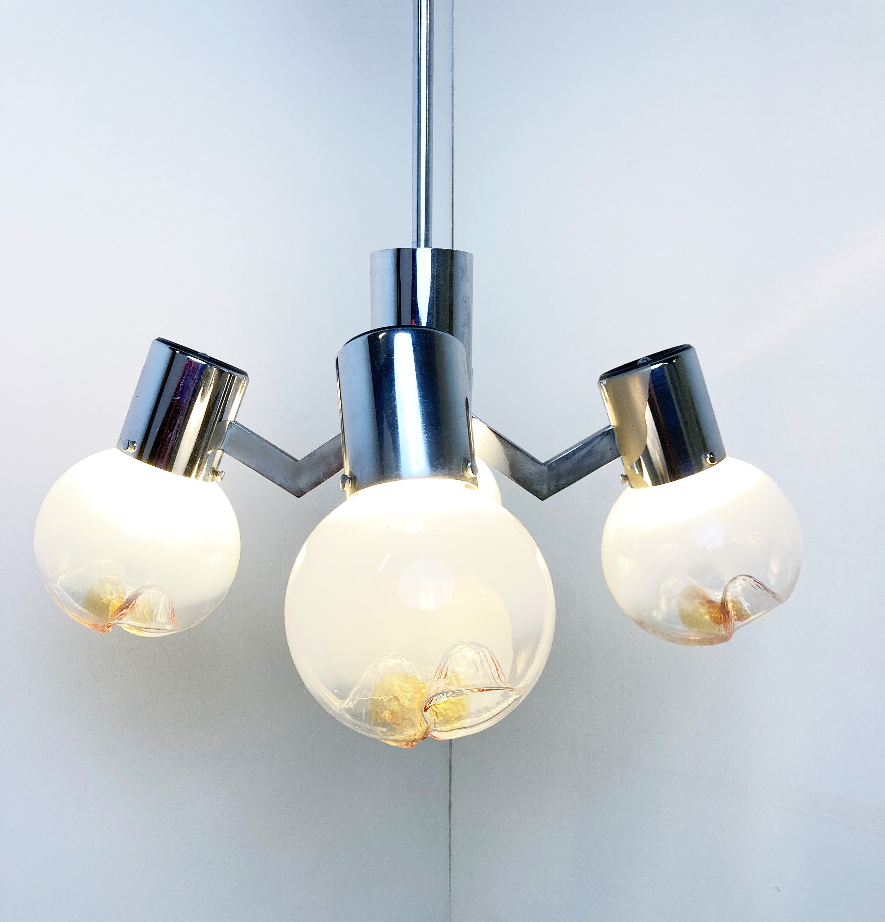 Vintage Mazzega chandelier, 1960s