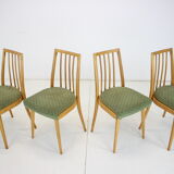 1970s set of four dining chairs by Ton, Czechoslovakia