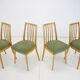 1970s set of four dining chairs by Ton, Czechoslovakia