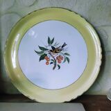 Plat à tarte en faïence par Moulin des Loups