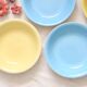 Set of 4 ceramic bowls / soup plates, BOCH, vintage