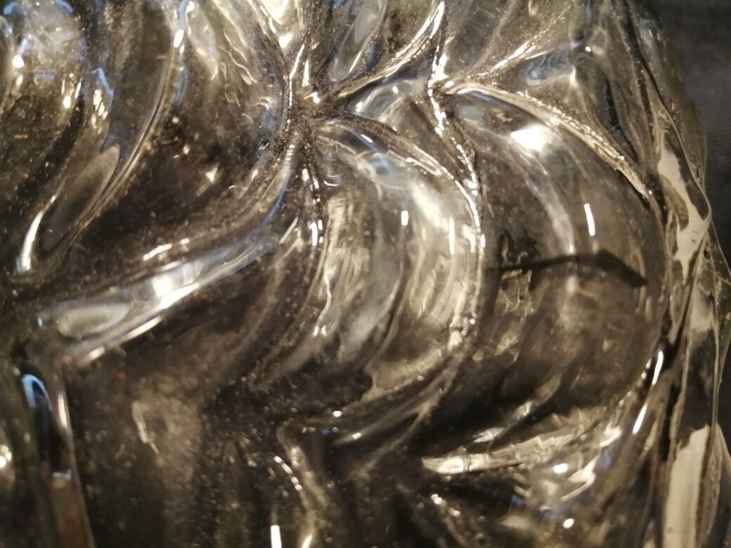 Glass ceiling light moulded 50 26 cm