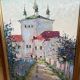 Old painting Oil on cardboard dimensions: height - 59 cm - width - 49 cm -