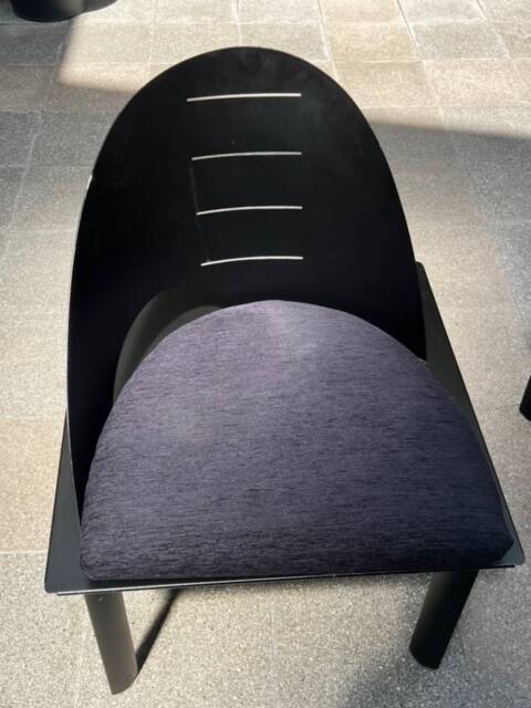 Pair of Patrice Bonneau designer chairs - Genexco Edition - 1980s