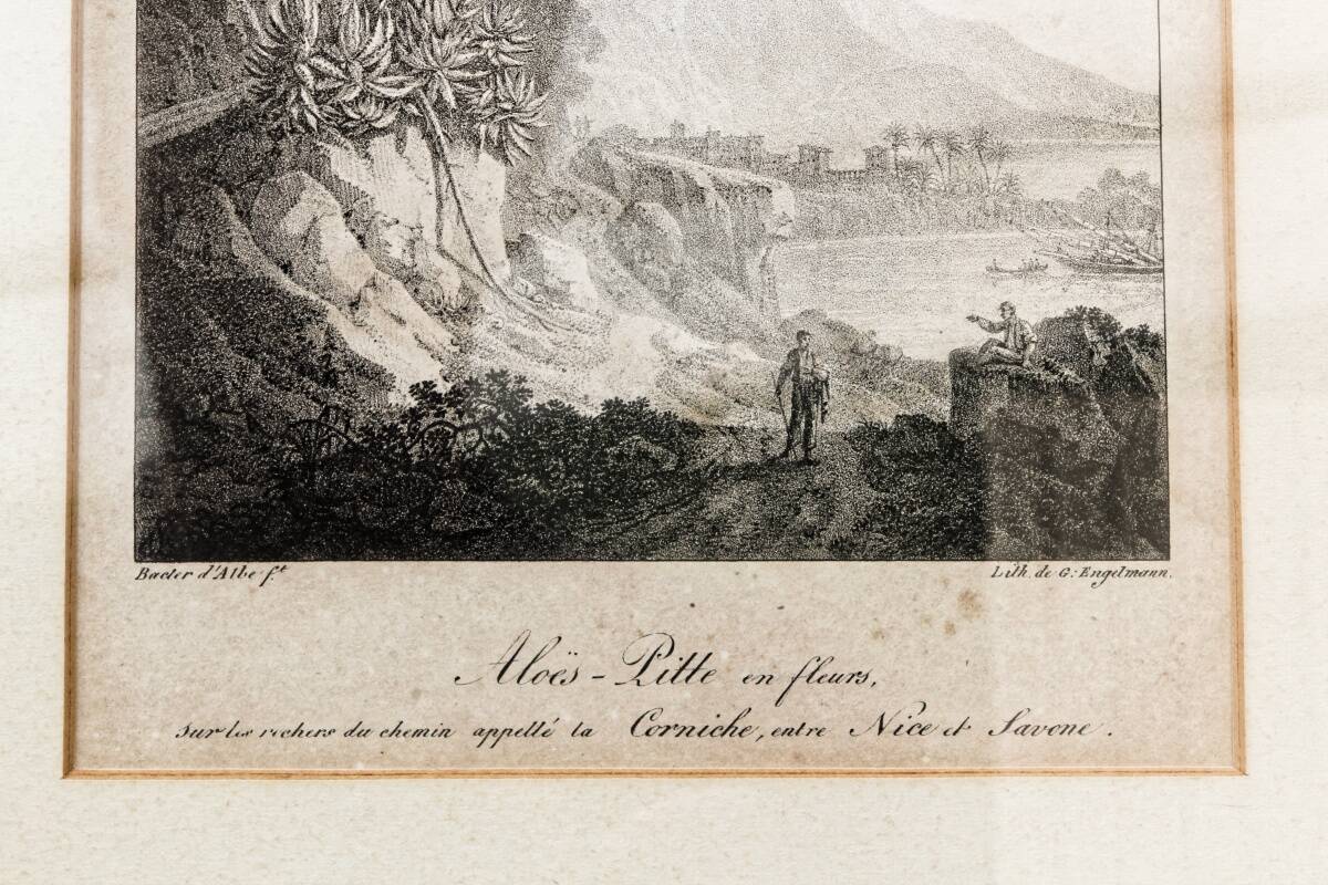Paire de lithographies encadrées, par G. Engelmann, début 19ème.
