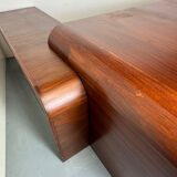 Vintage Danish design mid century wood steel Sibast executive desk