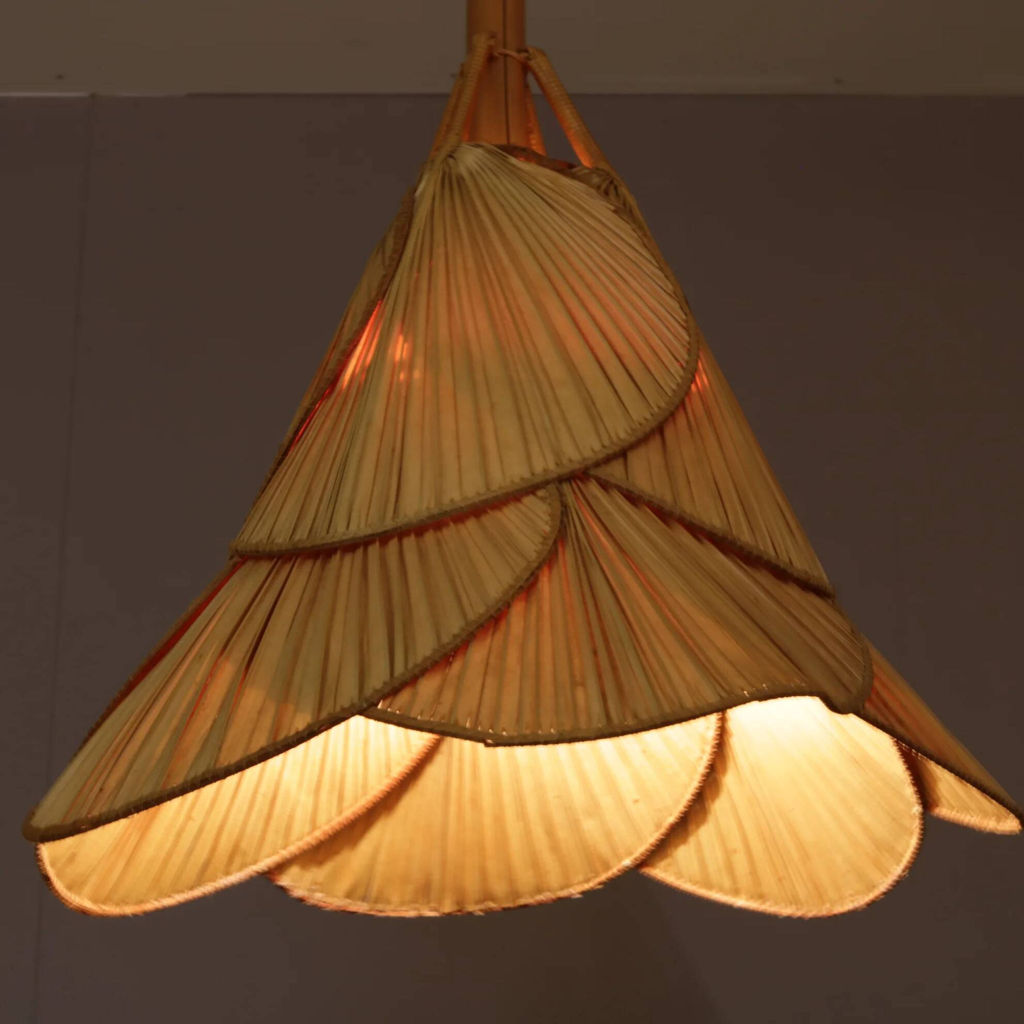 "Uchiwa" suspension in the style of Ingo Maurer, Germany 1970