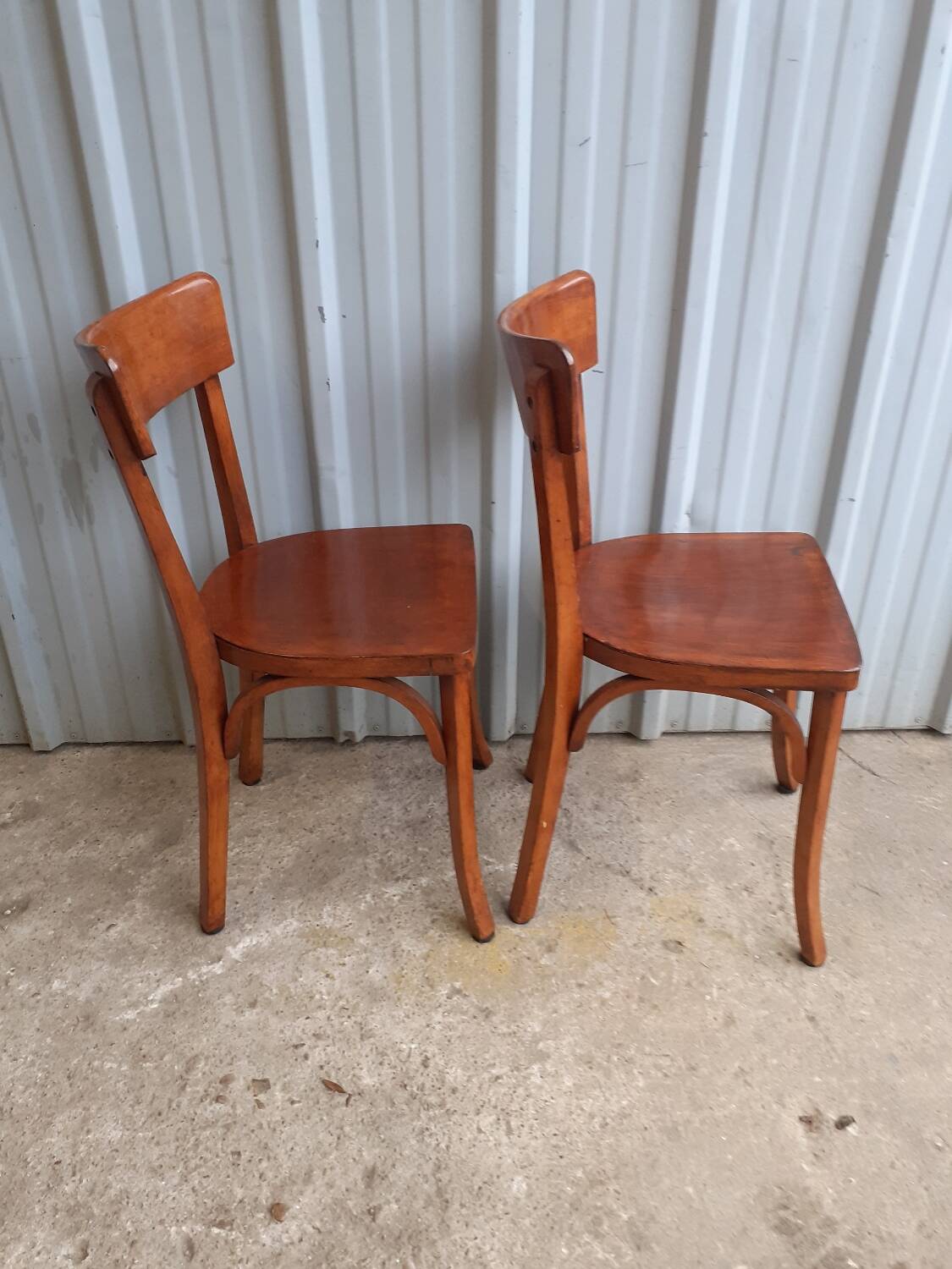 Pair of bistro chairs