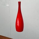 Glass pendant lamp of the mid-century Danish model by Jacob E. Bang for Fog & Mørup and Holmegaard, 1960s.