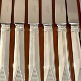 Christofle Atlantide model 12 table knives 24.5 cm very good condition