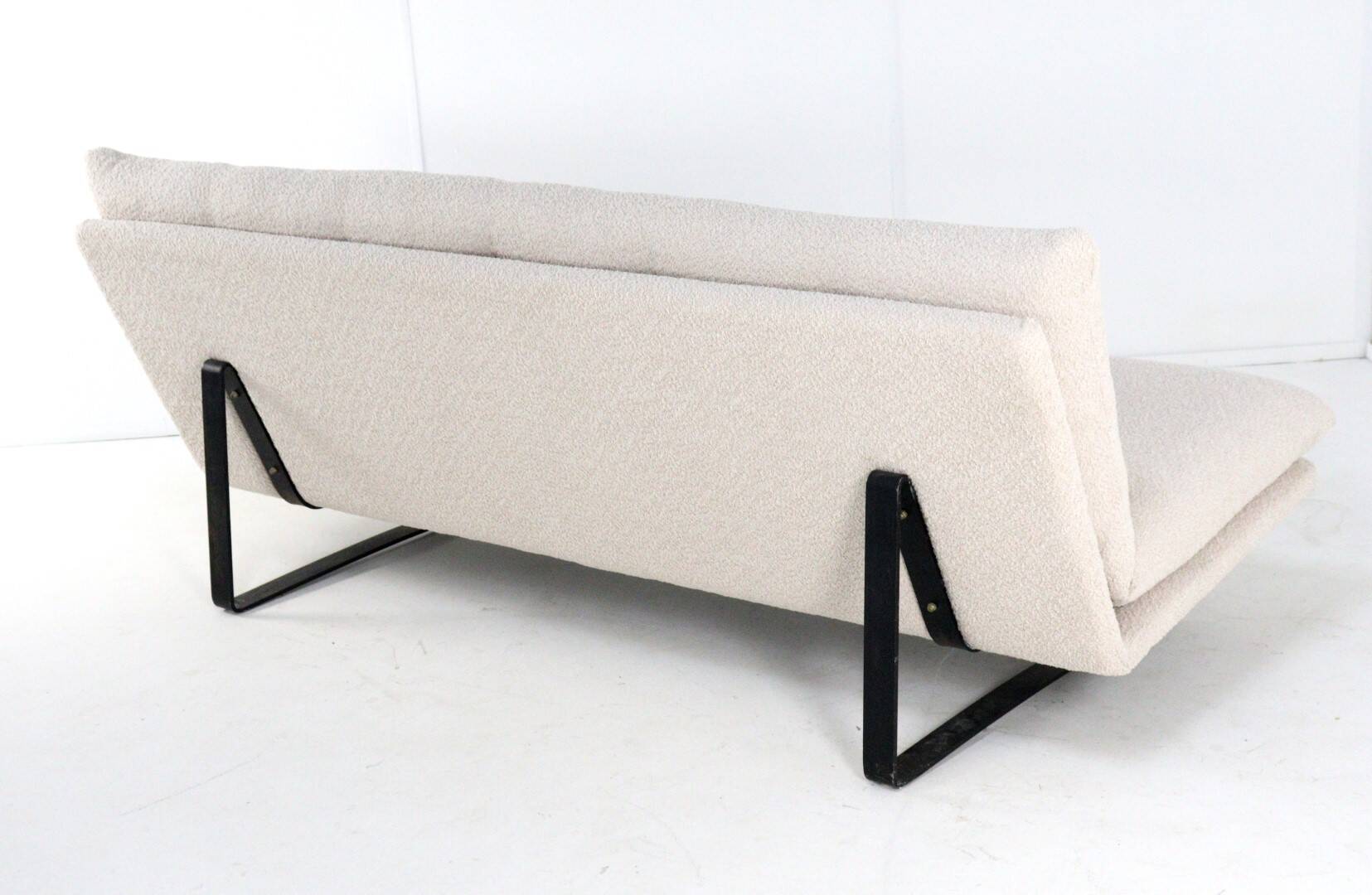 Kho Liang Ie Artifort sofa C684 - new upholstery teddy fabric