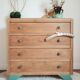 Dresser renovated oak compass feet