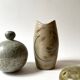 Handmade glazed ceramic vase