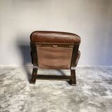 Armchair and ottoman by Oddvin Rykken for Rybo Norway 1974
