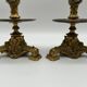 Pair of gilt bronze candlesticks by Cailleux - Barbedienne