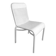 White woven resin garden chair