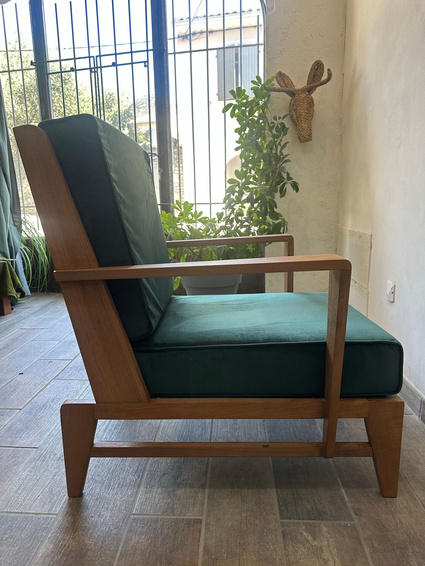 Paire de Fauteuils en chêne 60s