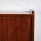 Mid-century buffet in walnut veneer with tapered legs – Czechoslovakia, circa 1960
