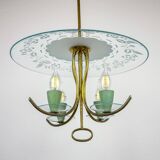 Vintage chandelier attributed to Pietro Chiesa for Fontana Arte, Italy, 1930s.