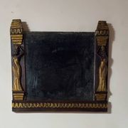 Miroir de style « Art déco » en bois sculpté