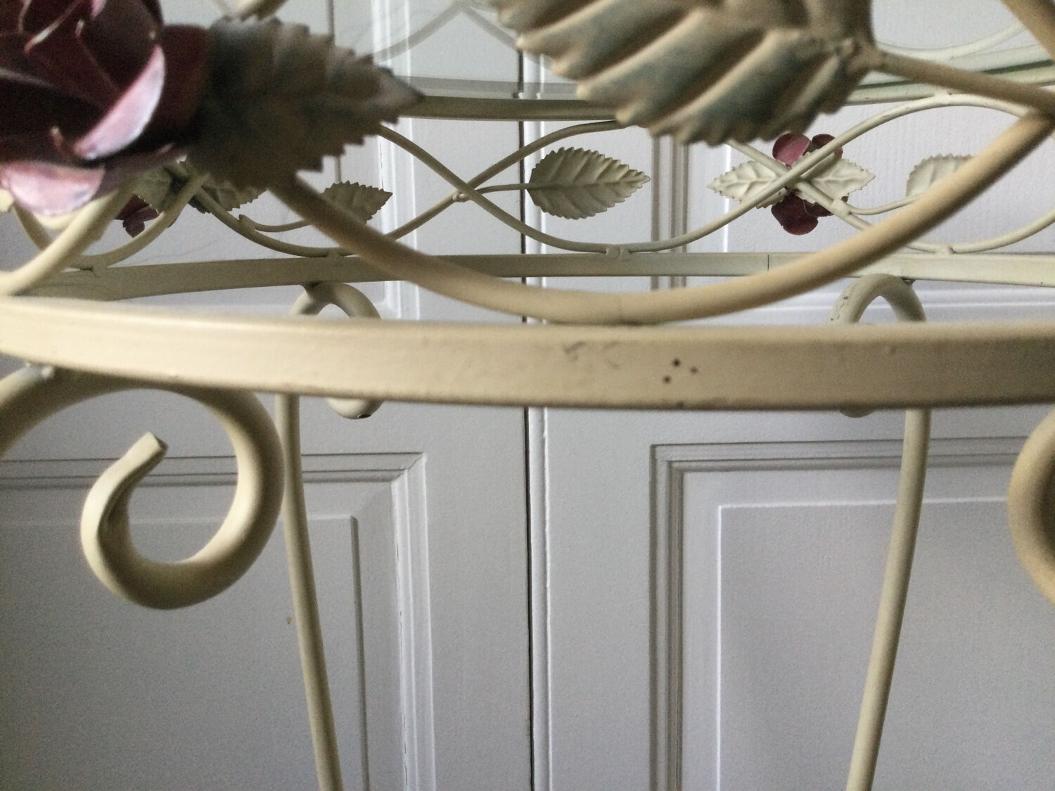 Art Nouveau style iron console