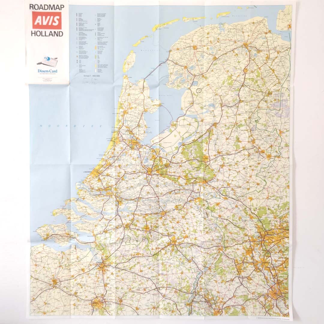 Vintage map Netherlands Amsterdam