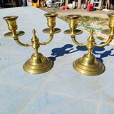 Paire de Chandelier Laiton